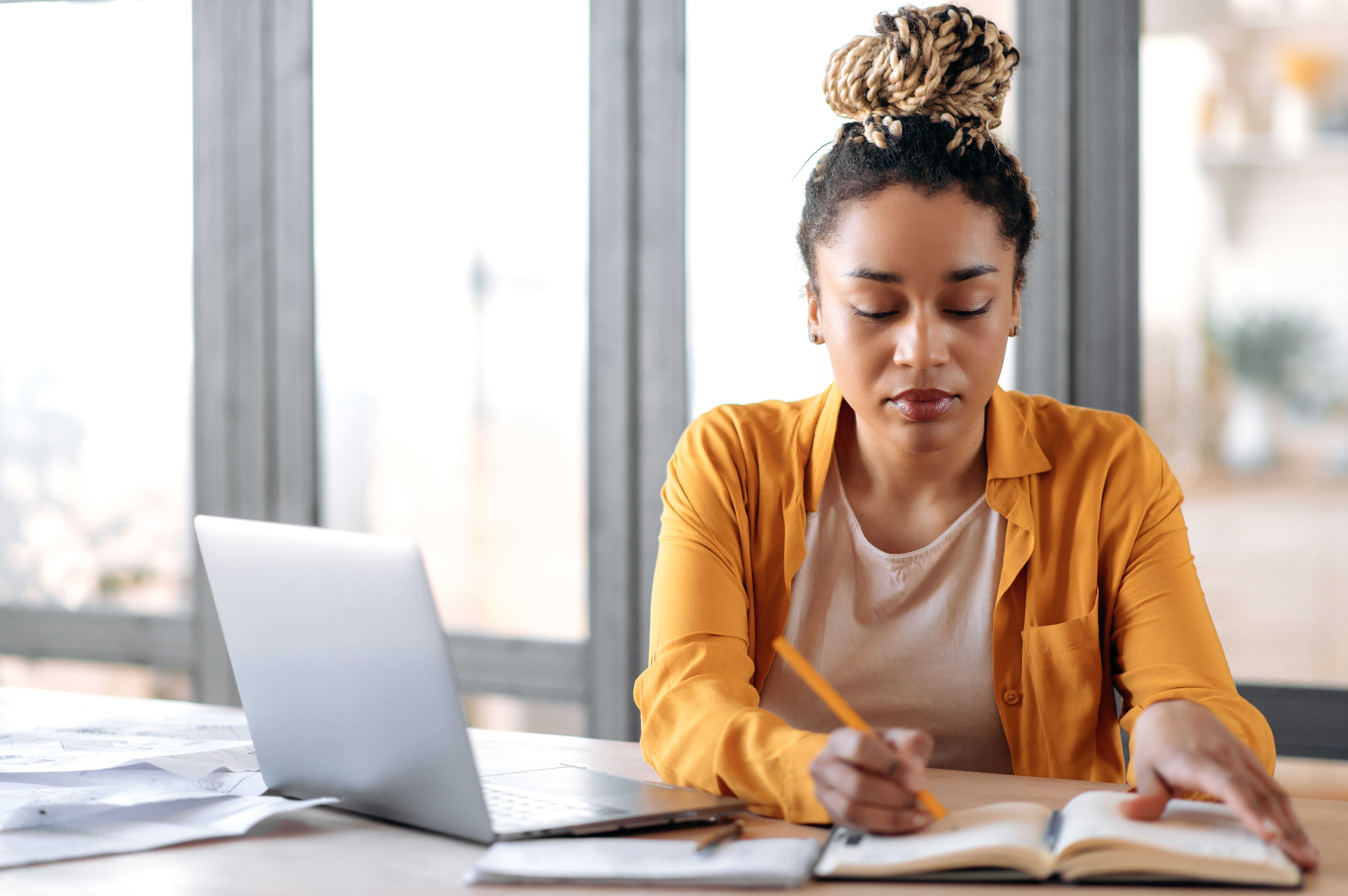 Woman writing